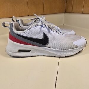 Nike Air Max  Men's White, Black  and Red Athletic Shoes Size 8
